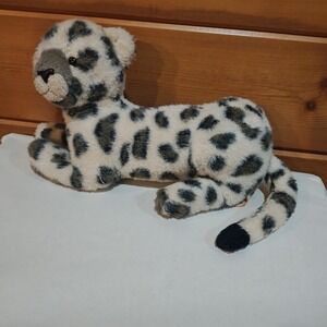 Vintage Dakin Snow Leopard Plush 1987 Realistic 12" Needs Cleaning Soft Classics